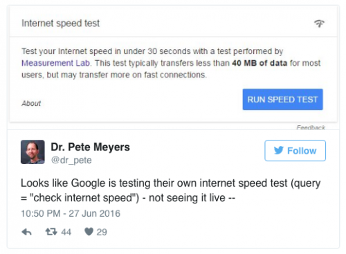 Speed Test