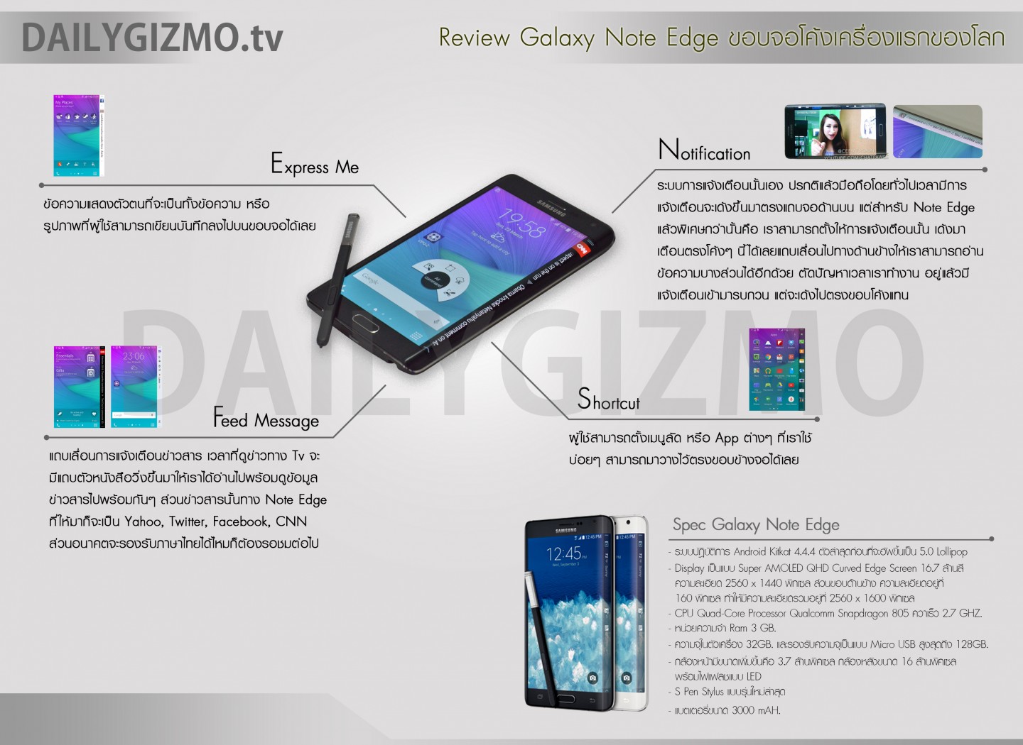 Galaxy Note Edge ขอบจอโค้งเครื่องแรกของโลก