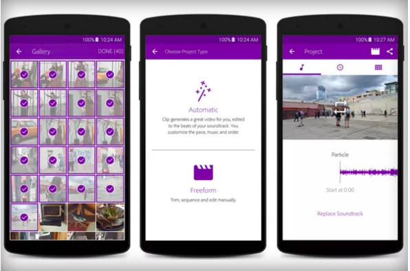 มาแล้ว Premiere Clip แอปตัดต่อวิดีโอบน Android