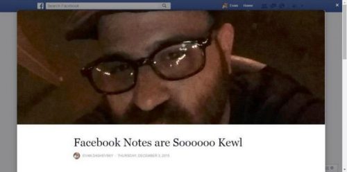 Facebok Note