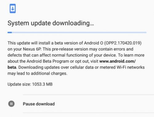 System update