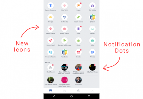 Facebook UI