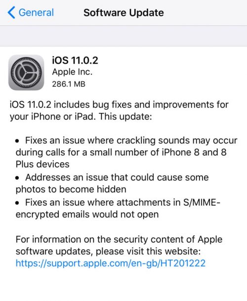 iOS 11.0.2