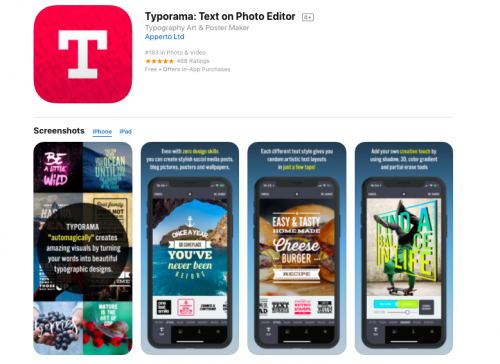 Typorama: Text on Photo Editor 