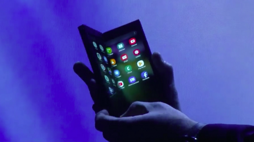 Samsung foldable smartphone