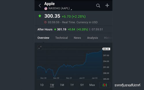 หุ้นแอปเปิล